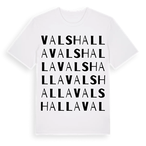 Valshalla ordlek t-shirt – ekologisk bomull t-shirt från Pinshirt