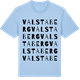 Blue Soul t-shirt med Valstaberg ordlek t-shirt