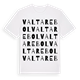 White t-shirt med Valtarebol ordlek t-shirt