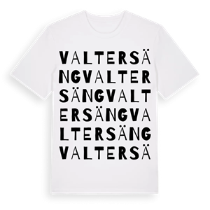 Valtersäng ordlek t-shirt – ekologisk bomull t-shirt från Pinshirt