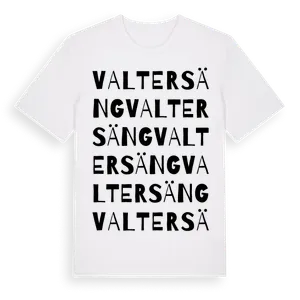 Valtersäng ordlek t-shirt – ekologisk bomull t-shirt från Pinshirt