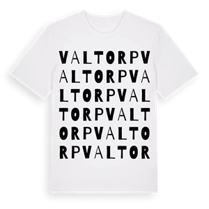 Valtorp ordlek t-shirt – ekologisk bomull t-shirt från Pinshirt