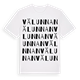 White t-shirt med Välunnan ordlek t-shirt