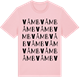 Pink Cotton t-shirt med Våmb ordlek t-shirt