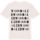 Vintage White t-shirt med Vammdalen ordlek t-shirt