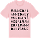 Pink Cotton t-shirt med Våmmedal ordlek t-shirt