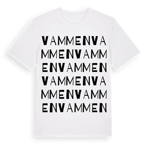 Vammen ordlek t-shirt – ekologisk bomull t-shirt från PinShirt