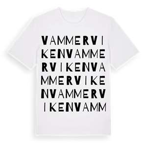 Vammerviken ordlek t-shirt – ekologisk bomull t-shirt från Pinshirt