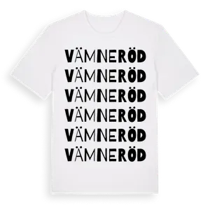 Vämneröd ordlek t-shirt – ekologisk bomull t-shirt från Pinshirt