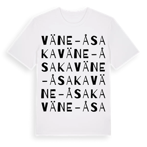 Väne-Åsaka ordlek t-shirt – ekologisk bomull t-shirt från Pinshirt