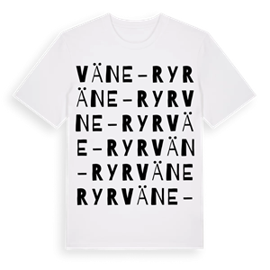 Väne-Ryr ordlek t-shirt – ekologisk bomull t-shirt från Pinshirt