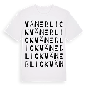 Väneblick ordlek t-shirt – ekologisk bomull t-shirt från Pinshirt
