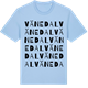 Blue Soul t-shirt med Vänedal ordlek t-shirt
