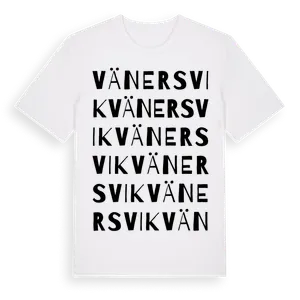 Vänersvik ordlek t-shirt – ekologisk bomull t-shirt från Pinshirt