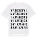 White t-shirt med Vänersvik ordlek t-shirt