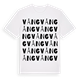 White t-shirt med Vång ordlek t-shirt