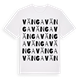 White t-shirt med Vänga ordlek t-shirt