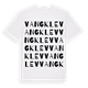 White t-shirt med Vangklev ordlek t-shirt