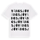 White t-shirt med Vångsjö ordlek t-shirt