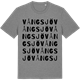 Mid Heather Gray t-shirt med Vångsjö ordlek t-shirt