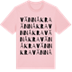 Pink Cotton t-shirt med Vännåkra ordlek t-shirt
