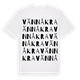 White t-shirt med Vännåkra ordlek t-shirt