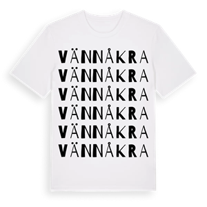 Vännåkra ordlek t-shirt – ekologisk bomull t-shirt från Pinshirt