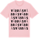 Pink Cotton t-shirt med Vännås ordlek t-shirt