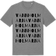 Mid Heather Gray t-shirt med Vannholmarna ordlek t-shirt