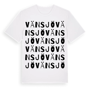Vänsjö ordlek t-shirt – ekologisk bomull t-shirt från Pinshirt