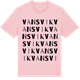 Pink Cotton t-shirt med Vansvik ordlek t-shirt