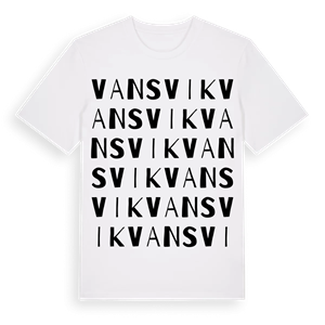 Vansvik ordlek t-shirt – ekologisk bomull t-shirt från Pinshirt