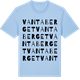 Blue Soul t-shirt med Vantaberget ordlek t-shirt