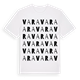 White t-shirt med Vara ordlek t-shirt