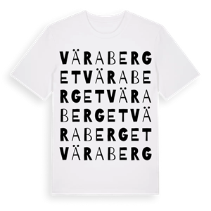 Väraberget ordlek t-shirt – ekologisk bomull t-shirt från Pinshirt