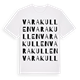 Varakullen ordlek t-shirt