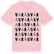 Pink Cotton t-shirt med Varås ordlek t-shirt