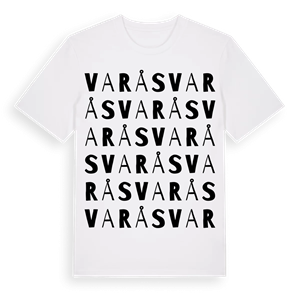 Varås ordlek t-shirt – ekologisk bomull t-shirt från Pinshirt