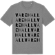 Mid Heather Gray t-shirt med Varehall ordlek t-shirt