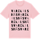Pink Cotton t-shirt med Varekilsnäs ordlek t-shirt