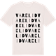 Vintage White t-shirt med Varelid ordlek t-shirt