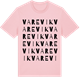 Pink Cotton t-shirt med Varevik ordlek t-shirt