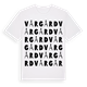 White t-shirt med Vårgård ordlek t-shirt