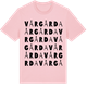 Pink Cotton t-shirt med Vårgårda ordlek t-shirt