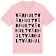Pink Cotton t-shirt med Värhult ordlek t-shirt