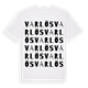White t-shirt med Varlös ordlek t-shirt