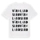 White t-shirt med Värmlandsbro ordlek t-shirt