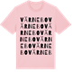 Pink Cotton t-shirt med Värnebo ordlek t-shirt