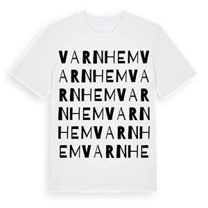 Varnhem ordlek t-shirt – ekologisk bomull t-shirt från Pinshirt