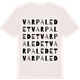 Vintage White t-shirt med Varpaledet ordlek t-shirt